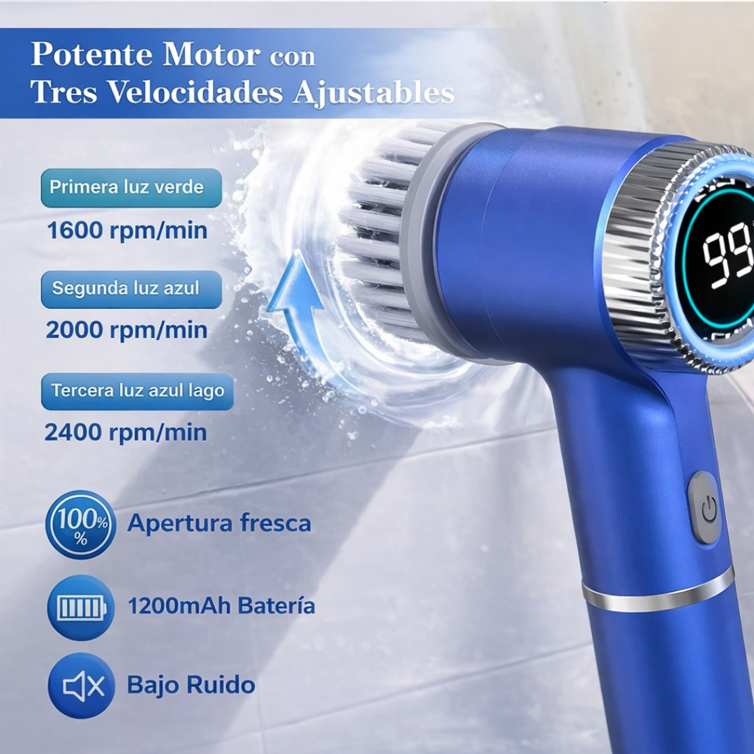Impeca Clean Cepillo de Limpieza Multiusos Giratorio