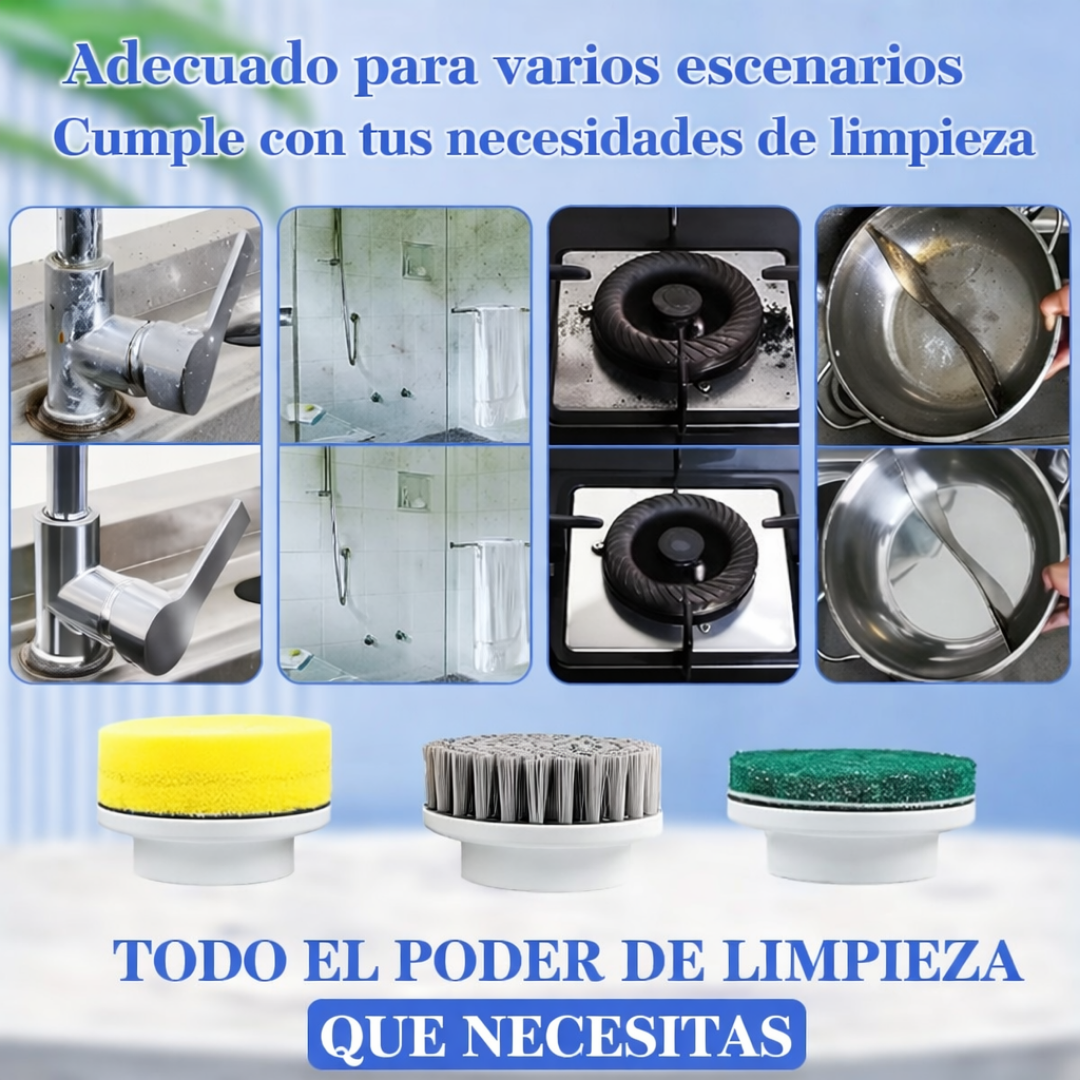 Impeca Clean Cepillo de Limpieza Multiusos Giratorio